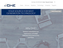 Tablet Screenshot of dhecs.com